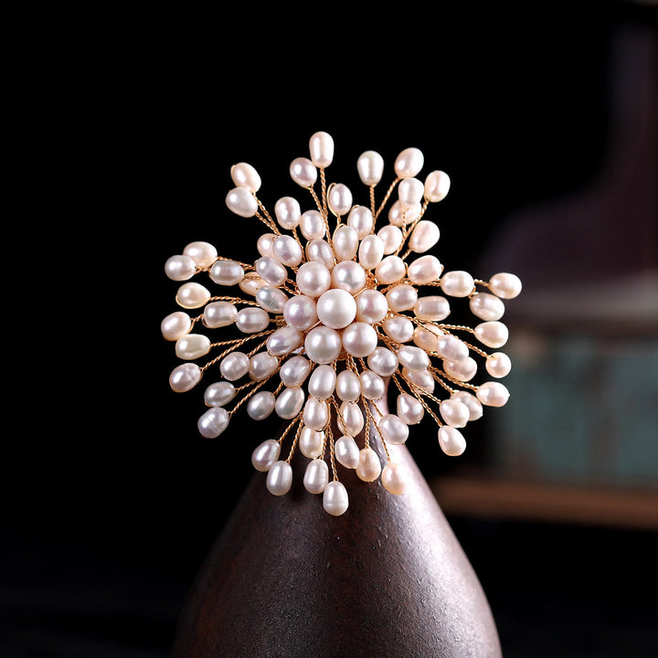 Elegante spilla di perle finte per accessori da sposa da donna - #B - image 5