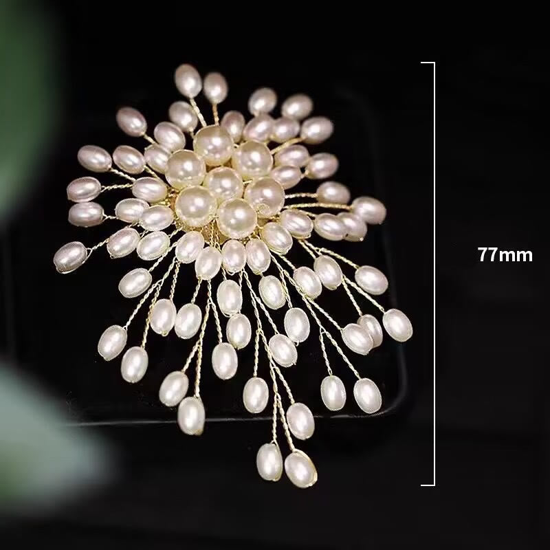 Elegante spilla di perle finte per accessori da sposa da donna - image 4