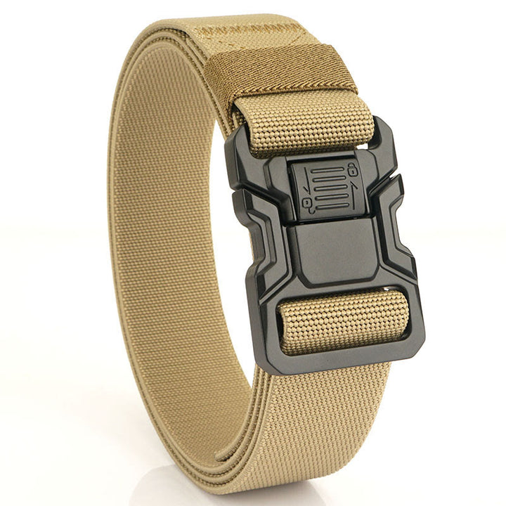 Cintura tattica da uomo in nylon elastico a sgancio rapido - Cachi - 50 pollici / 125 cm - image 10