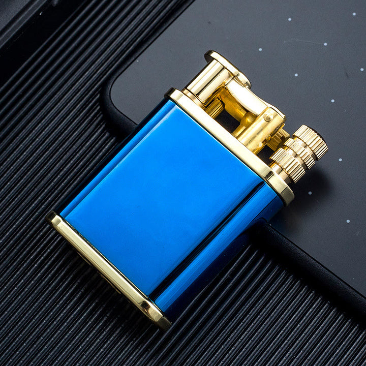 Accendino a cherosene ricaricabile con braccio di sollevamento in stile antico, 2 in 1, permanente - Blu - image 12
