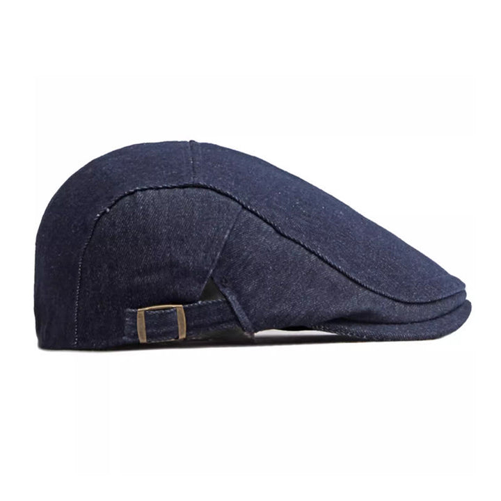 Classico berretto da golf regolabile in denim piatto - image 3