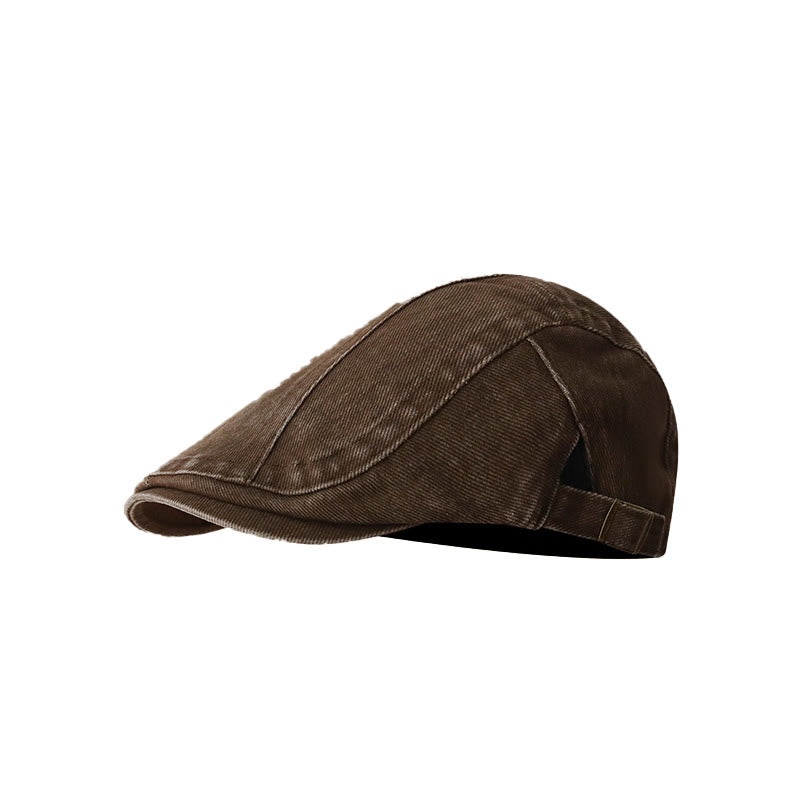 Berretto piatto da baseball in denim alla moda - Caffè - Regolabile (circa 21 5/8"-23 1/4") - image 11