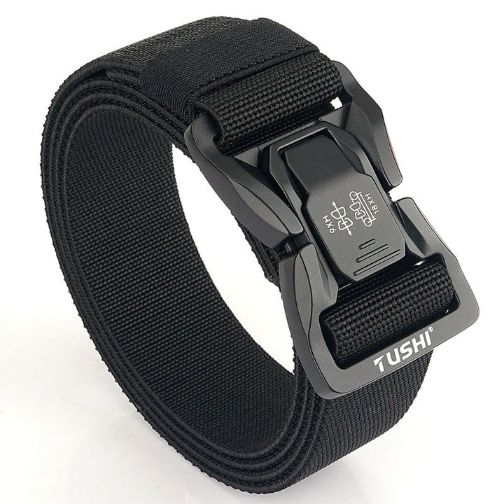 Cintura tattica da uomo per esterni con elastico a sgancio rapido - Nero - 44 - image 9