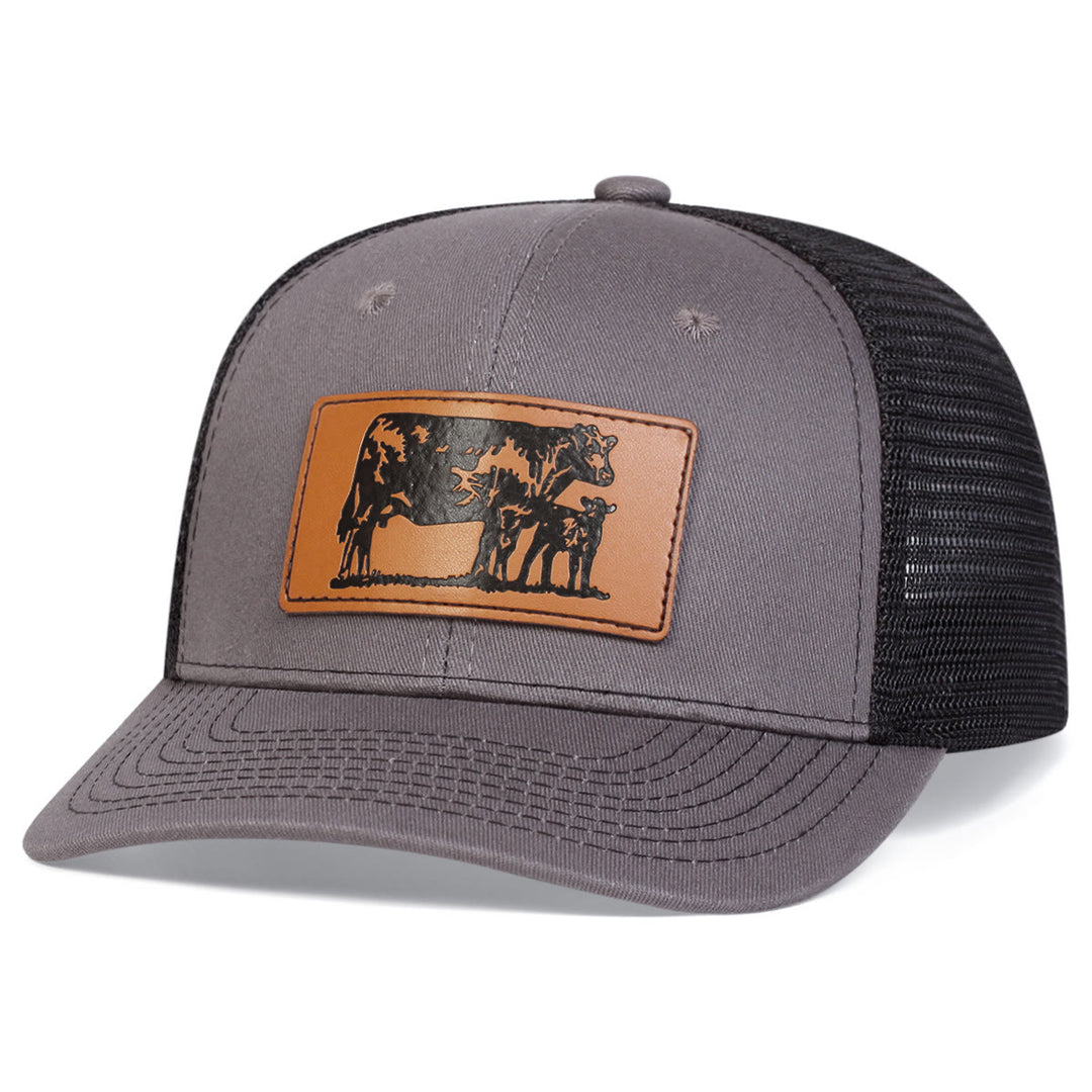 Cappello da camionista regolabile Bull Leads The Calf - Grigio - Regolabile (circa 22"-23 5/8") - image 6