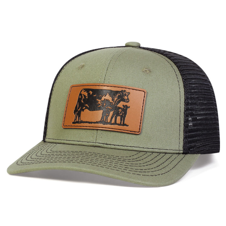 Cappello da camionista regolabile Bull Leads The Calf - Verde - Regolabile (circa 22"-23 5/8") - image 5