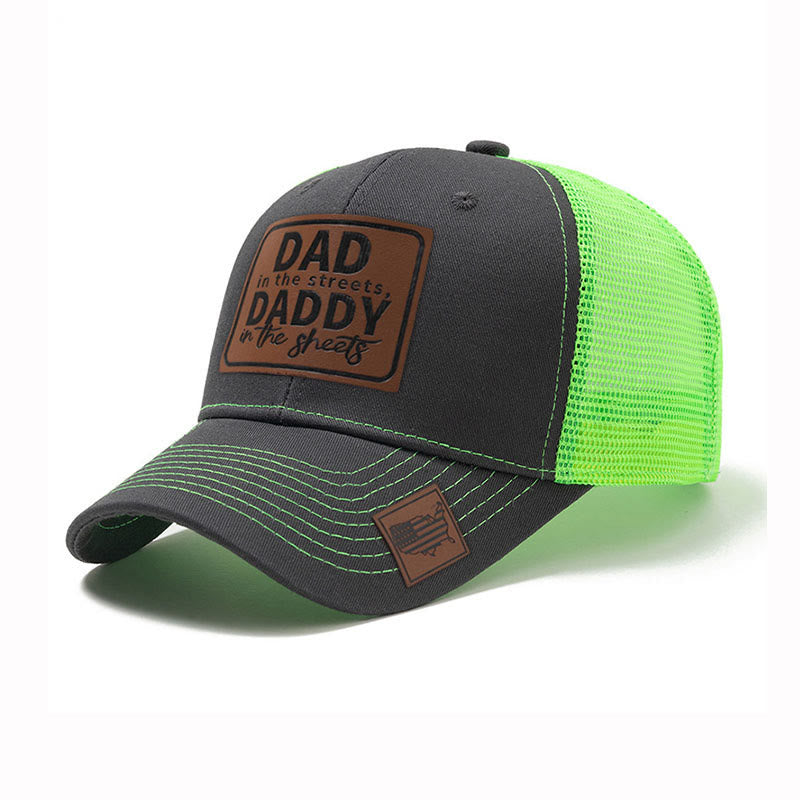 Cappello da camionista regolabile Dad In The Street - Verde - Regolabile (circa 22 7/8"-24 1/2") - image 3