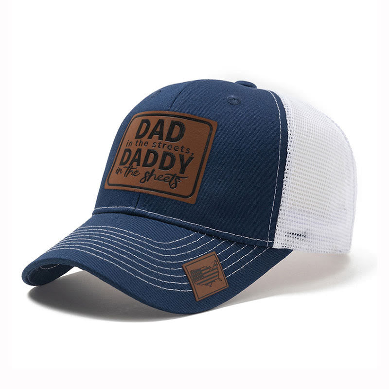 Cappello da camionista regolabile Dad In The Street - Blu - Regolabile (circa 22 7/8"-24 1/2") - image 6
