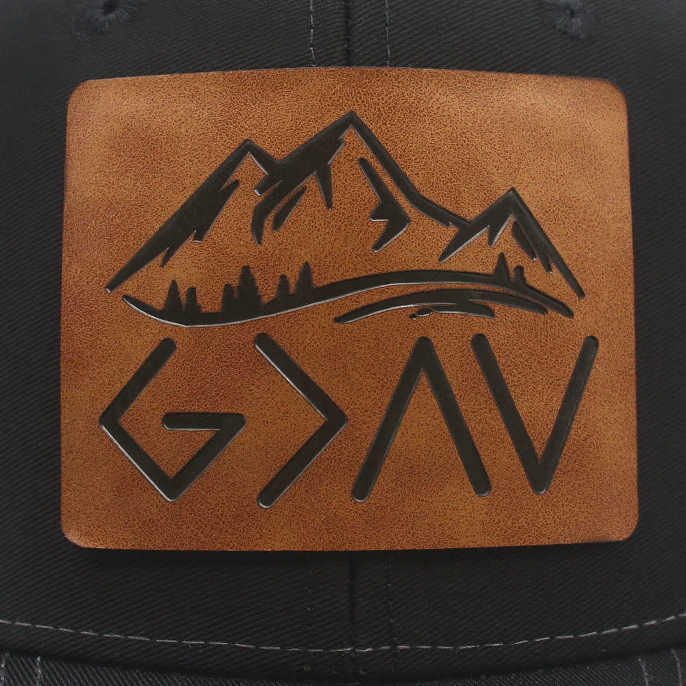 Cappello da camionista regolabile "Dio è più grande degli alti e bassi" - image 9