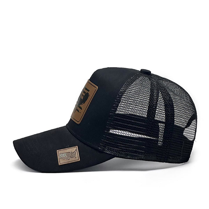 Cappello da camionista regolabile da uomo con scritta "Farm Cock And Flag" - image 3