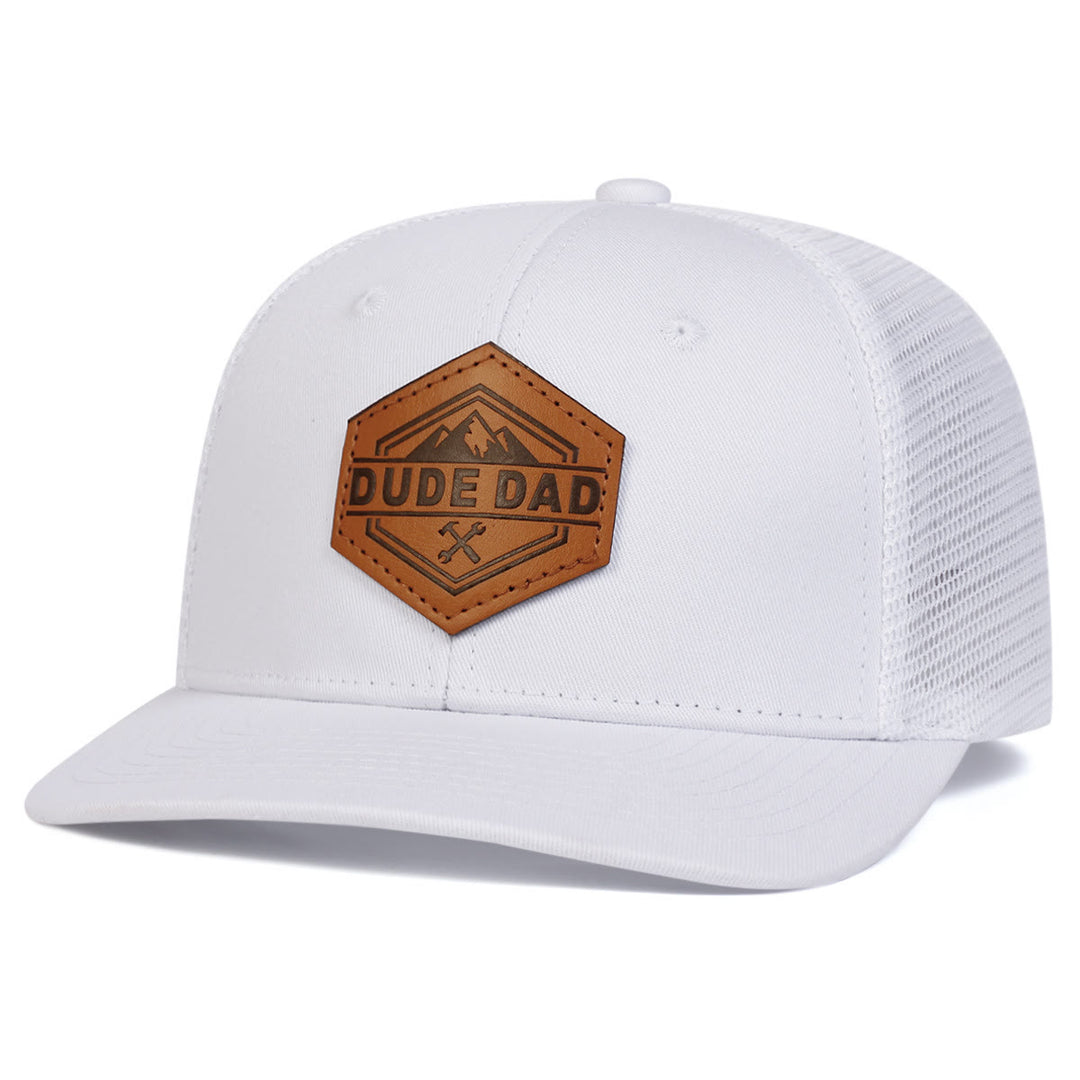Cappello da camionista regolabile da esterno Dude Dad da uomo - Bianco - Regolabile (circa 22"-23 5/8") - image 5