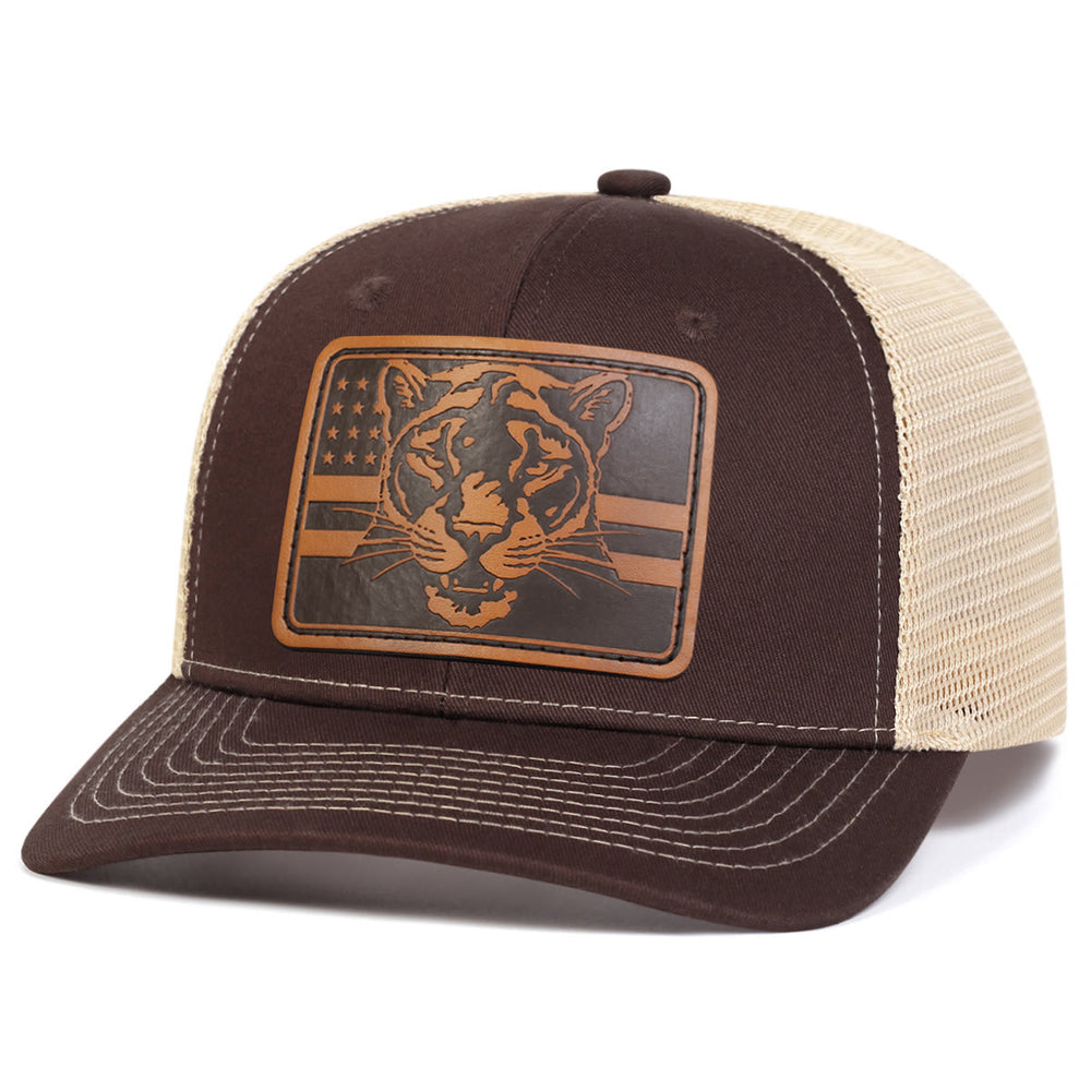 Cappello da camionista regolabile da esterno con bandiera a testa di tigre - image 1