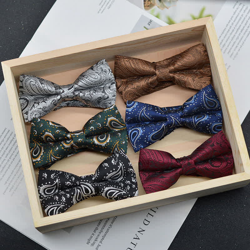 Papillon elegante da uomo con motivo Paisley Vintage Art - image 4