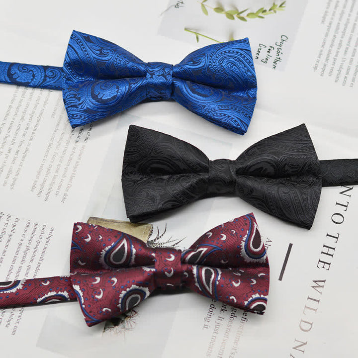 Papillon elegante da uomo con motivo Paisley Vintage Art - image 0