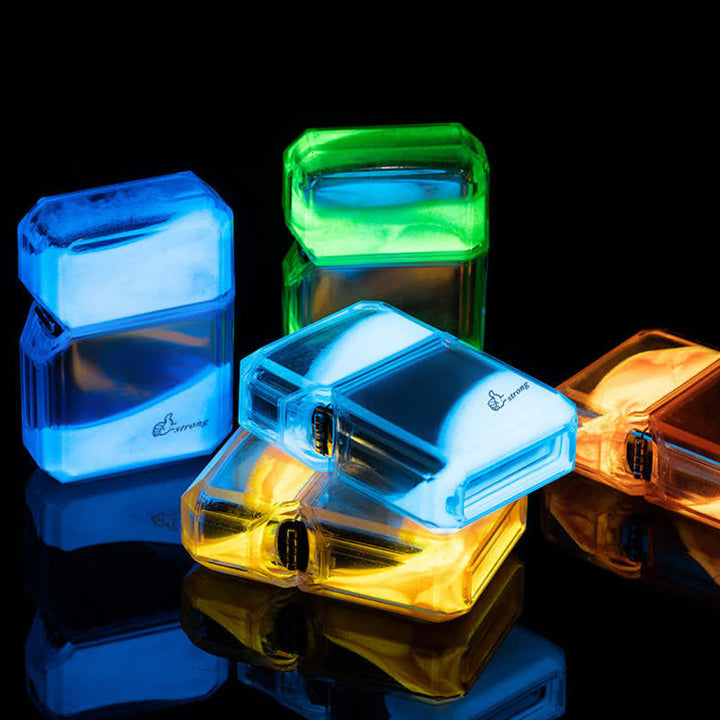 Accendino a butano ricaricabile Quicksand di colore fluorescente fresco - image 10