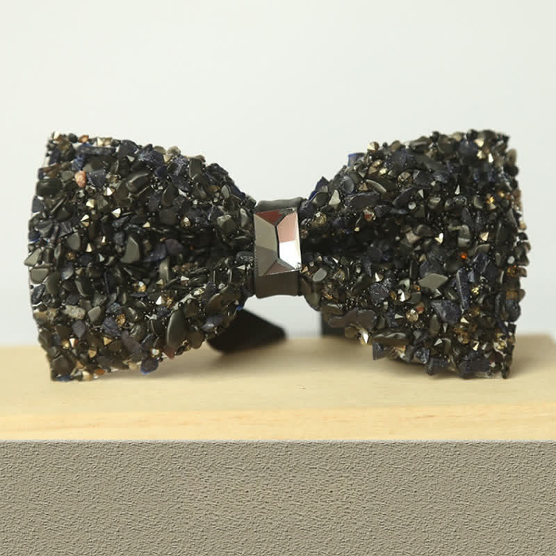 Papillon da uomo multicolore in pietra e cristallo Clastic Enchases - Stile n. 13 - image 15
