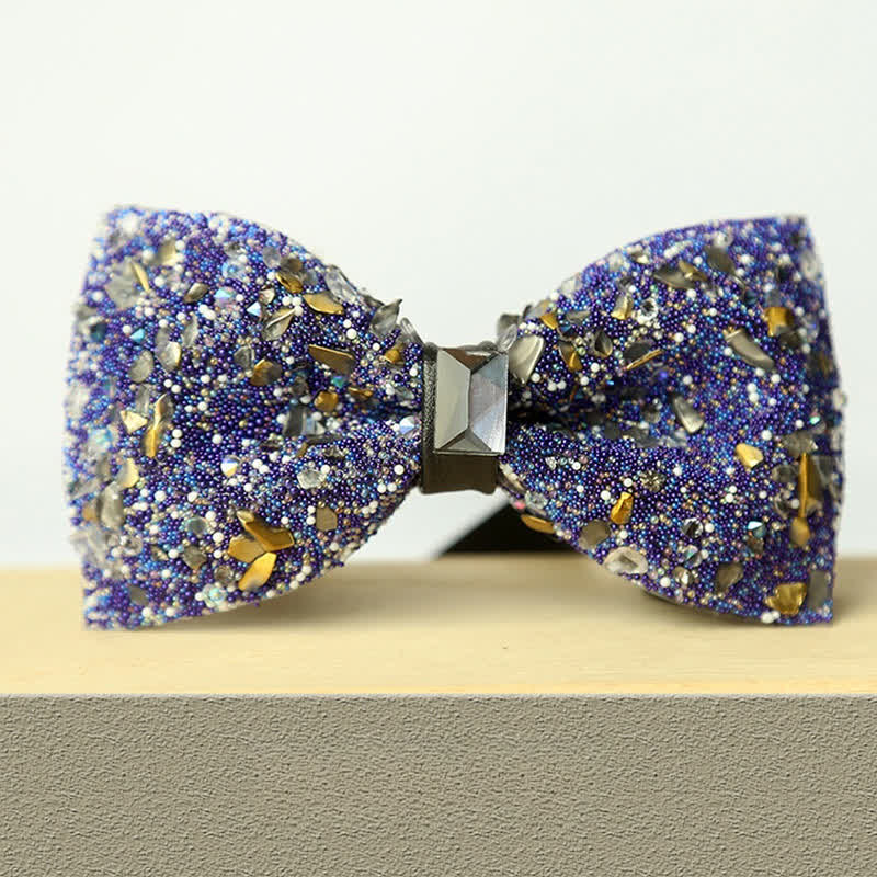 Papillon da uomo multicolore in pietra e cristallo Clastic Enchases - Stile n. 15 - image 17