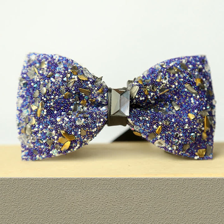 Papillon da uomo multicolore in pietra e cristallo Clastic Enchases - Stile n. 15 - image 17