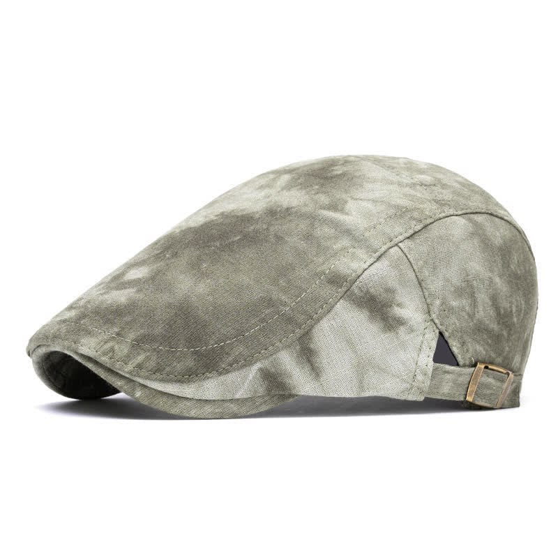 Cappello basco in cotone tie-dye elegante primaverile - Verde oliva - Stile n. 1 - Regolabile (22"-24") - image 12