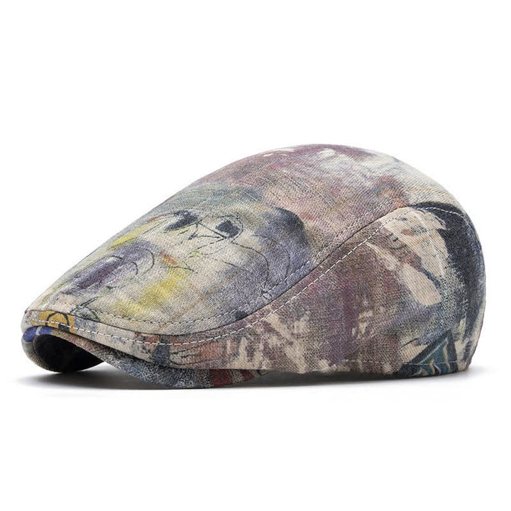 Cappello basco in cotone tinto a nodi con motivo graffiti - Stile n. 3 - Regolabile (22"-24") - image 10