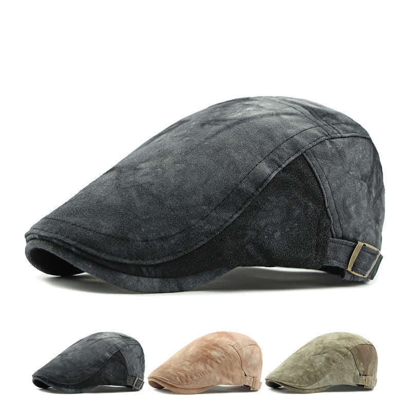 Cappello da giornalaio in cotone tinto in capo in stile vintage - image 0