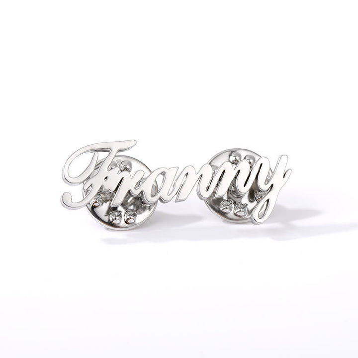 Spilla personalizzata con il tuo nome in acciaio inossidabile, accessori per abiti - image 10