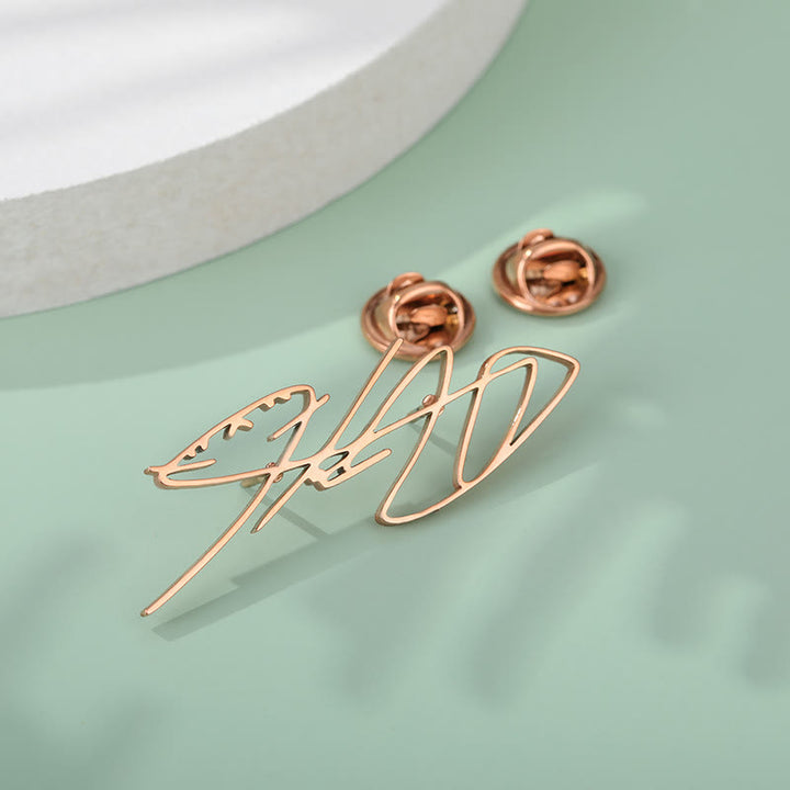 Spilla personalizzata con il tuo nome in acciaio inossidabile, accessori per abiti - image 3