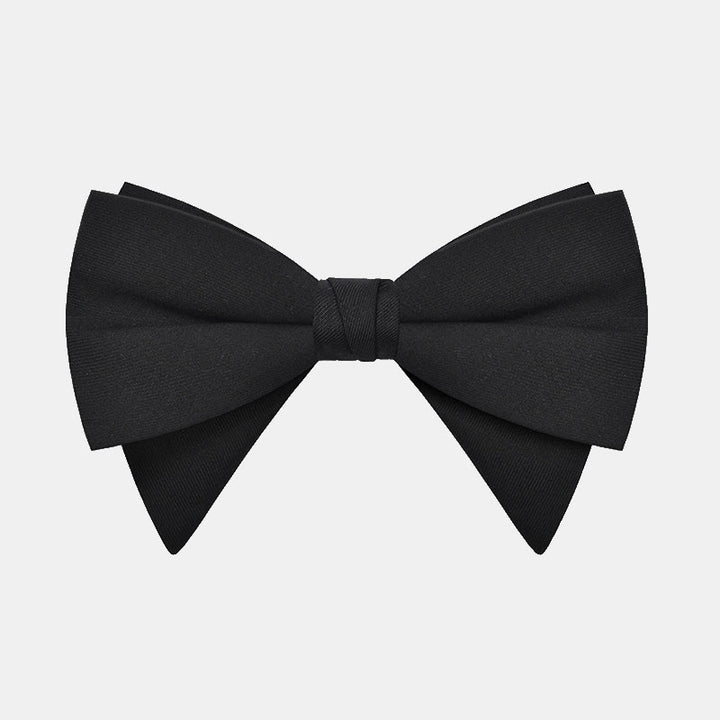 Papillon a punta oversize classico grande ed elegante da uomo - Stile n. 1 - Nero n. 1 - image 0