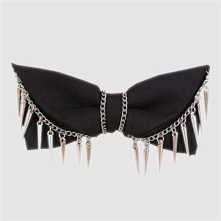 Papillon con nappe a catena con rivetti in stile punk da uomo - Stile n. 1 - image 0