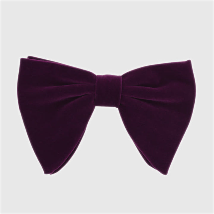 Papillon cadente in velluto oversize da uomo - Indaco - image 17