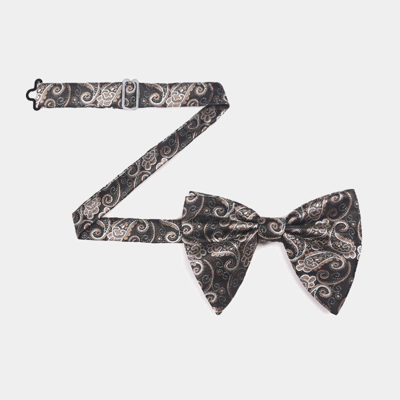 Papillon da smoking a punta oversize Paisley da uomo - image 4