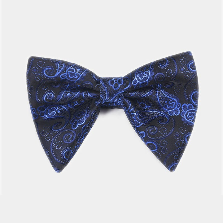 Papillon da smoking a punta oversize Paisley da uomo - Reale - image 0