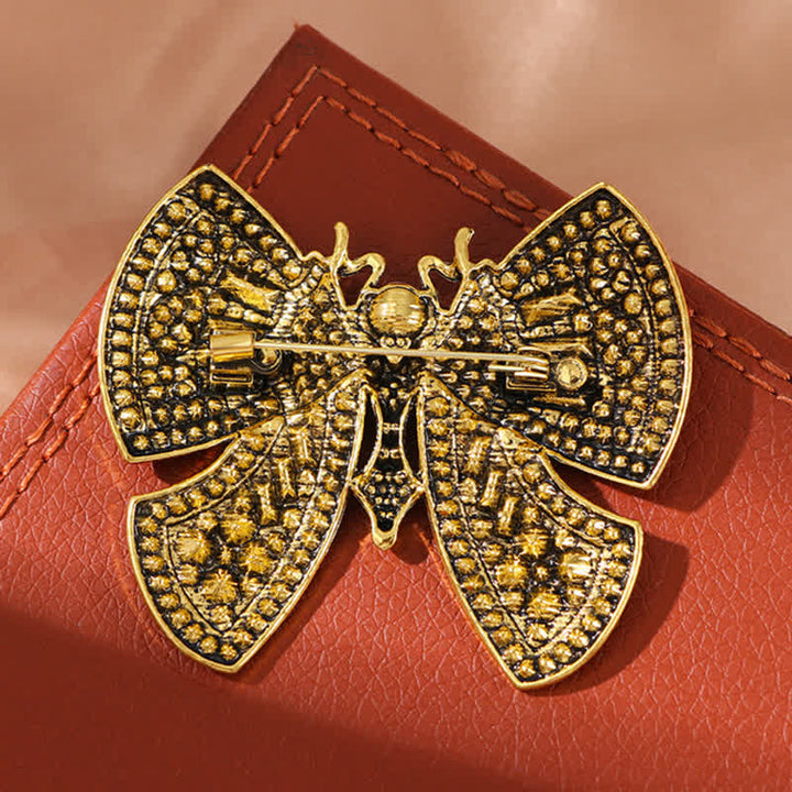 Spilla da donna con decorazione a farfalla e cristalli di strass - image 4