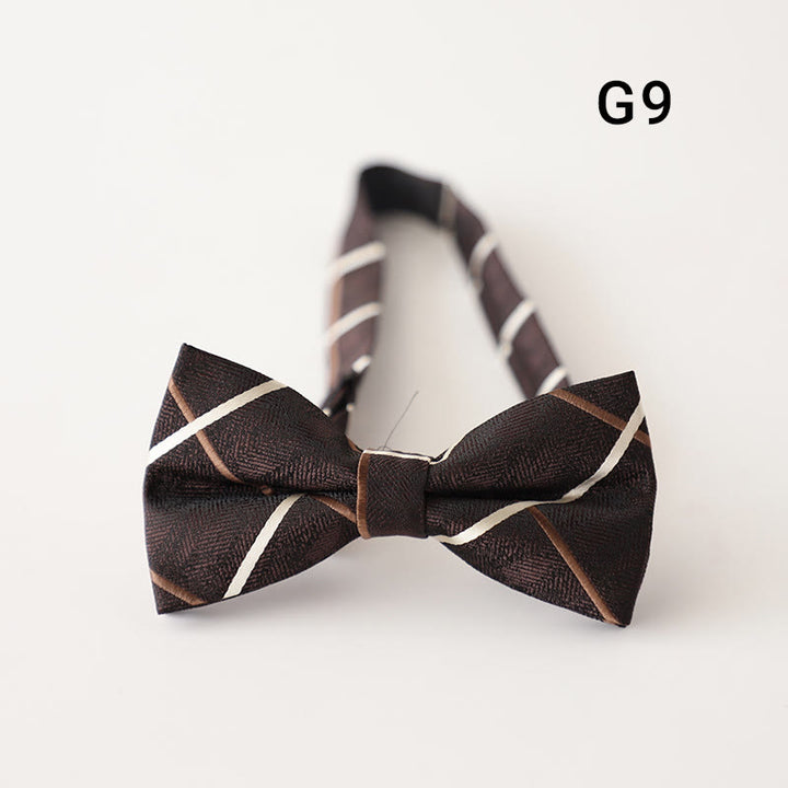 Papillon pre-annodato con cinturino regolabile e stampa floreale retrò - Stile n. 9 - image 11