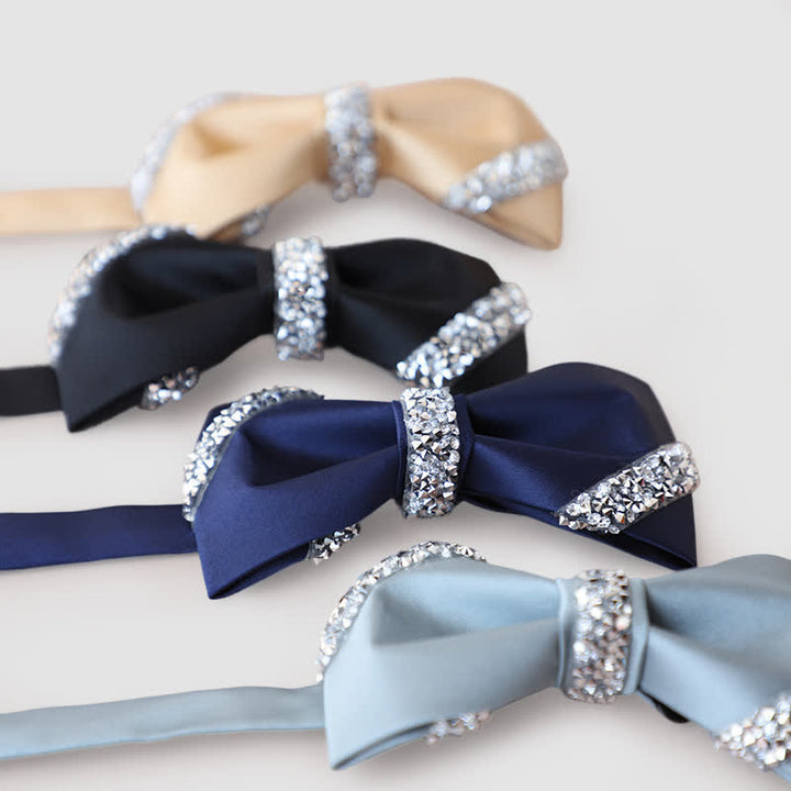 Papillon classico da uomo decorato con strass - image 0