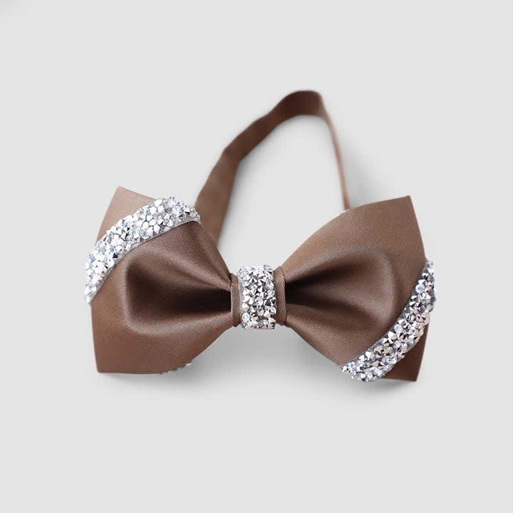 Papillon classico da uomo decorato con strass - Siena - image 9