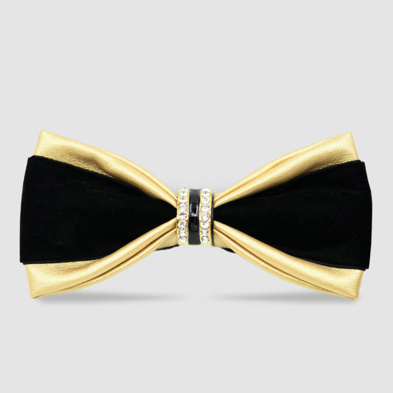 Papillon in pelle elegante e nobile da uomo - Oro - image 4