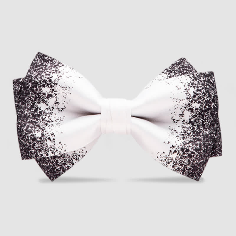 Papillon da uomo nero bianco Resplendent Night Sky - Bianco - Doppio strato - image 6