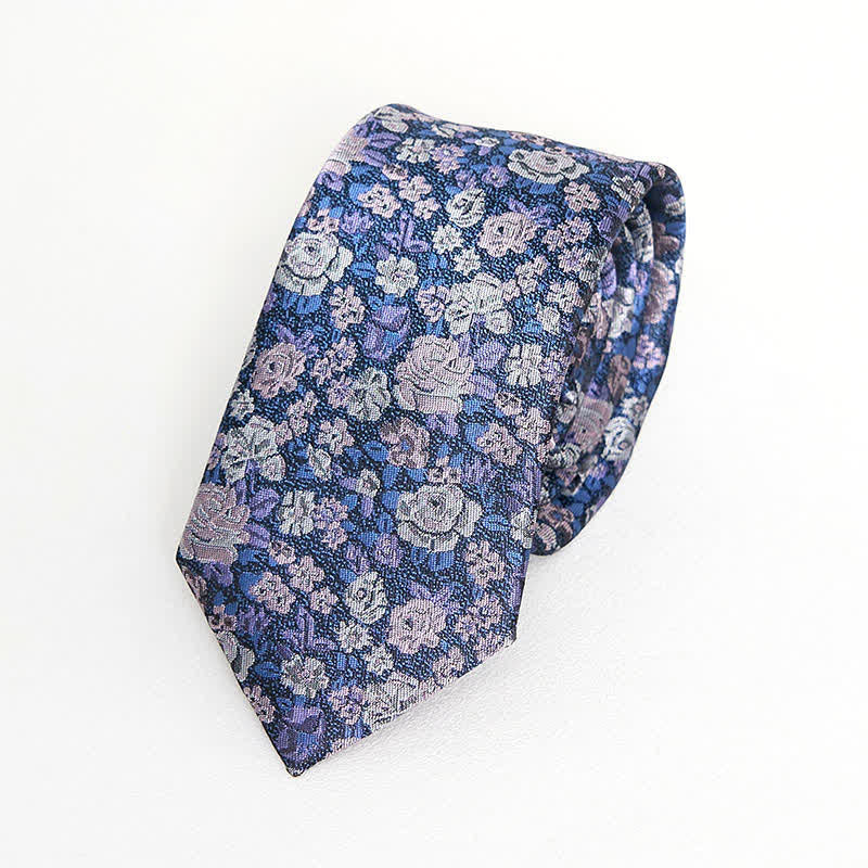 Cravatta floreale originale da uomo SteelBlue - image 2