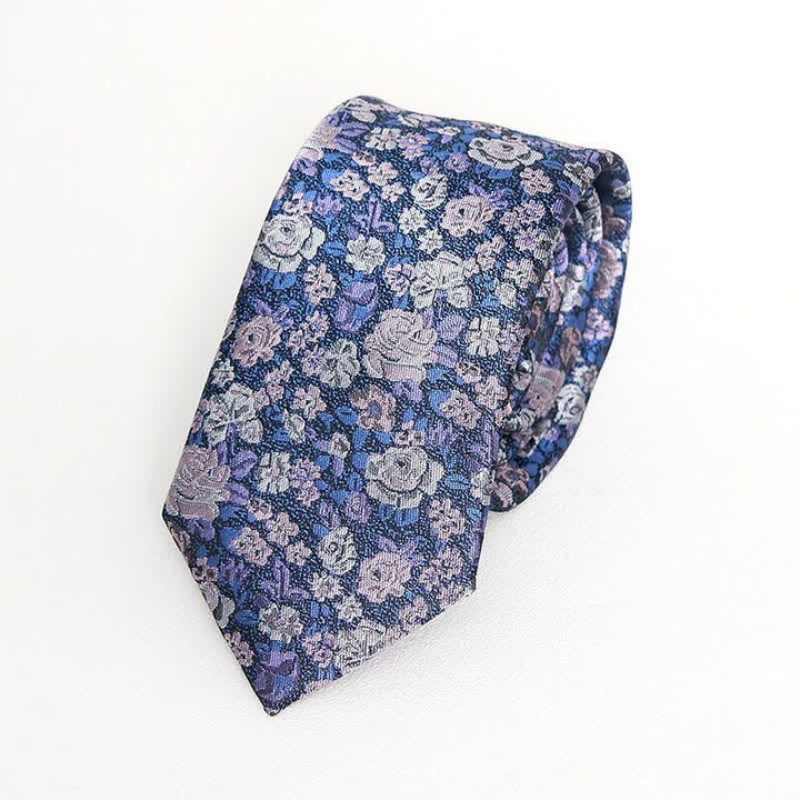 Cravatta floreale originale da uomo SteelBlue - image 2