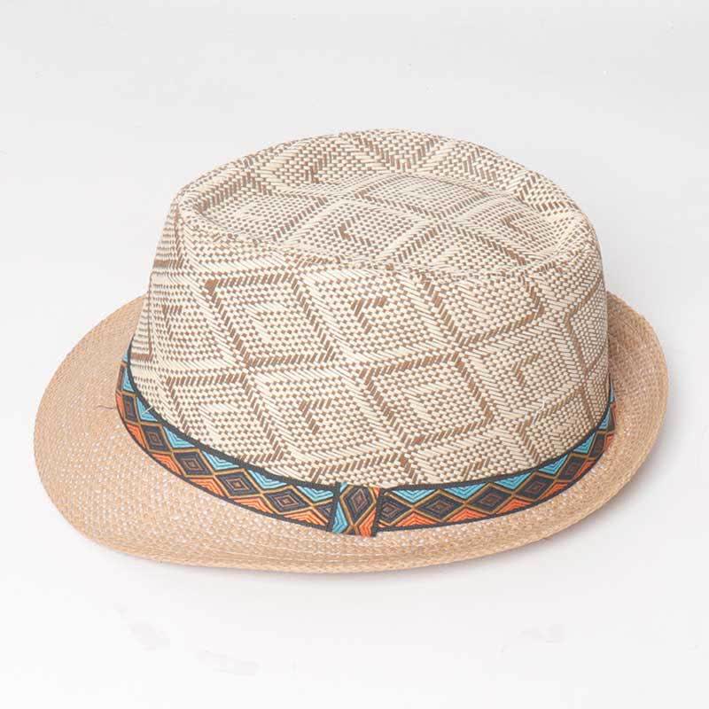 Cappello estivo da uomo in stile etnico intrecciato da streetwear - image 4