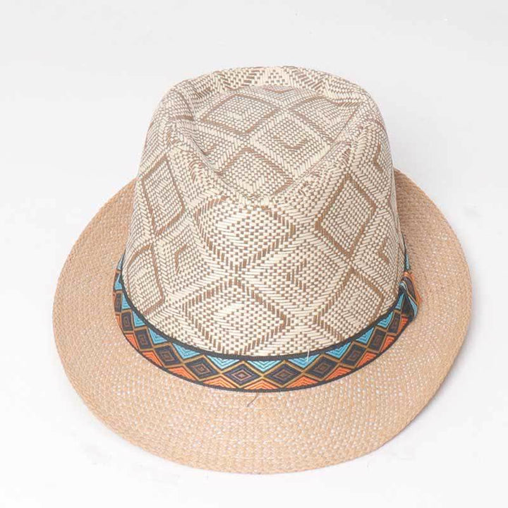 Cappello estivo da uomo in stile etnico intrecciato da streetwear - image 3