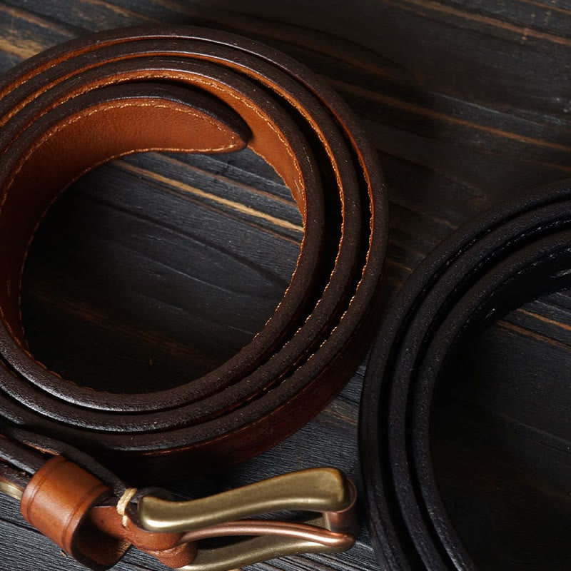 Cintura in pelle con fiore in rilievo in stile western con fibbia in ottone massiccio - image 4