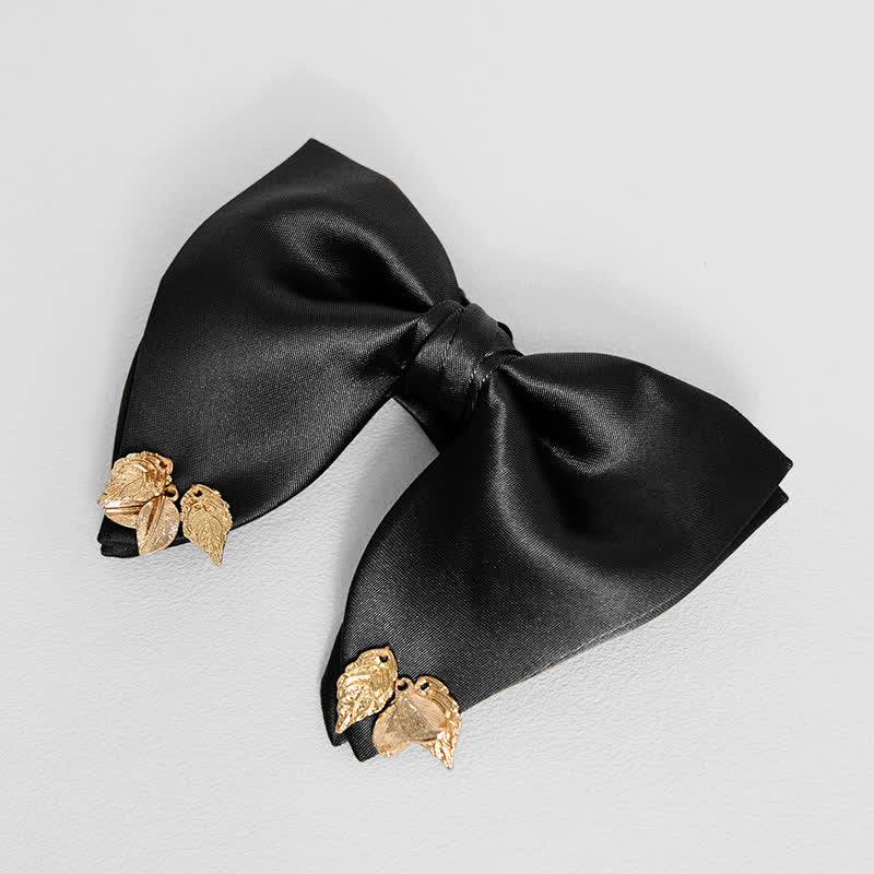 Fazzoletto da taschino oversize con papillon a doppio strato da uomo - Nero - Papillon - image 10