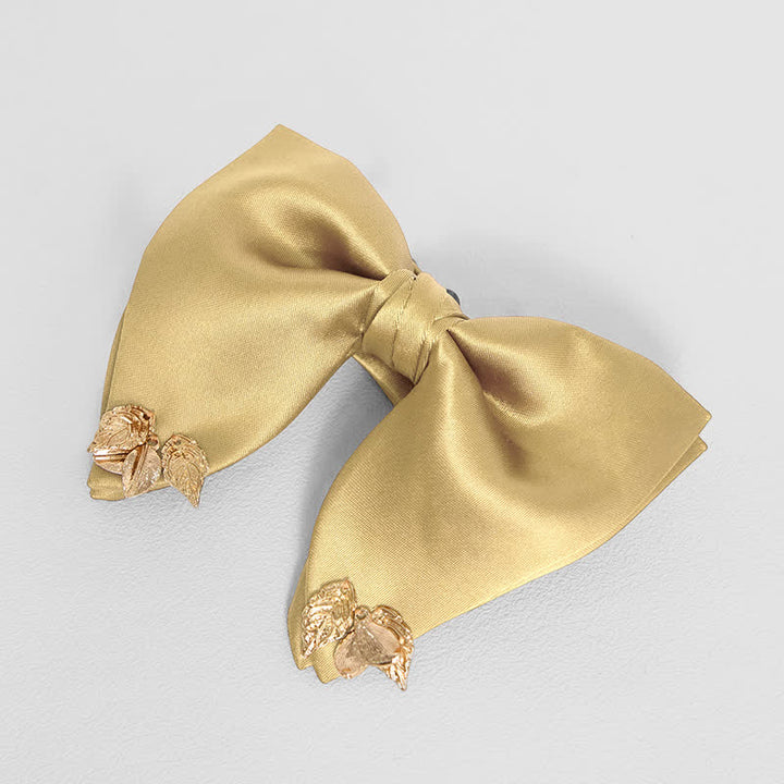 Fazzoletto da taschino oversize con papillon a doppio strato da uomo - Champagne - Papillon - image 24