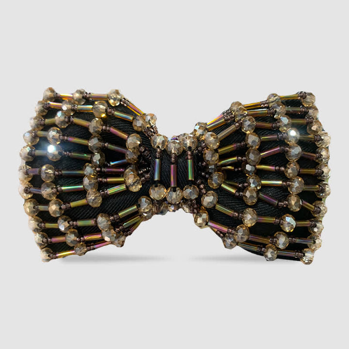 Papillon con perline ricamate in cristalli colorati scintillanti - Stile n. 3 - image 3