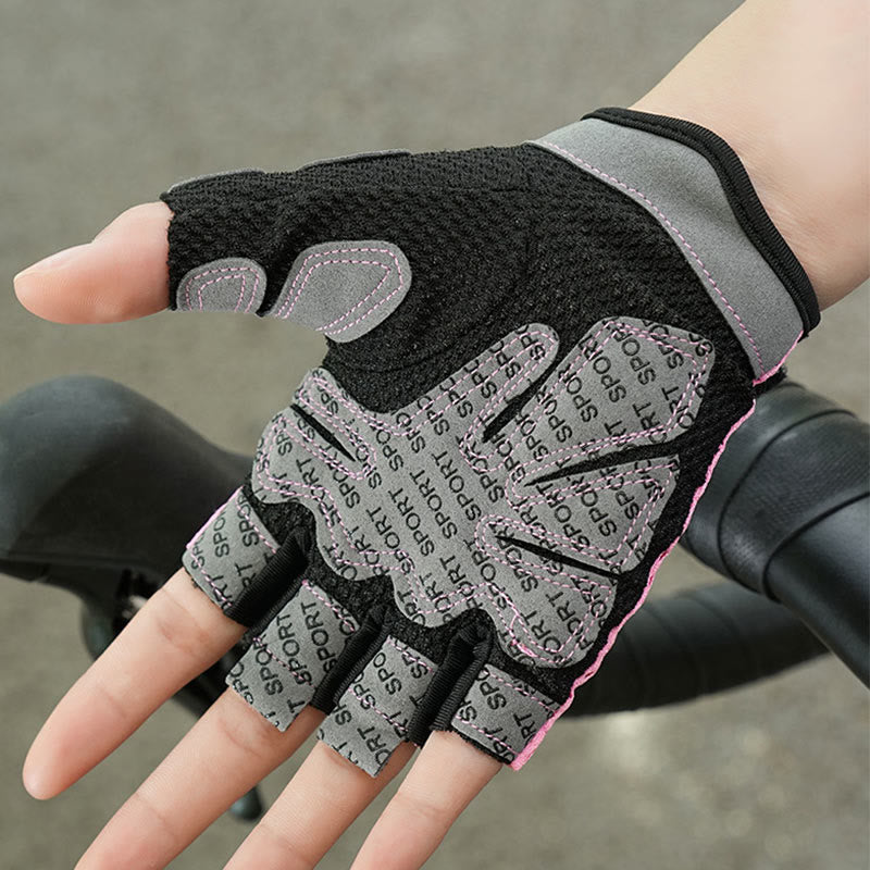 Guanti da palestra senza dita traspiranti e leggeri per ciclismo e sollevamento pesi - image 8
