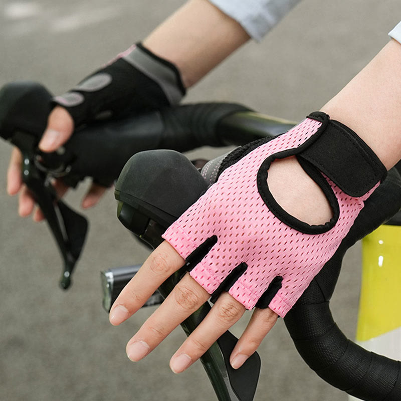Guanti da palestra senza dita traspiranti e leggeri per ciclismo e sollevamento pesi - image 5