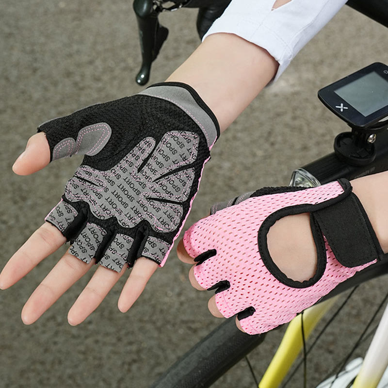 Guanti da palestra senza dita traspiranti e leggeri per ciclismo e sollevamento pesi - image 6