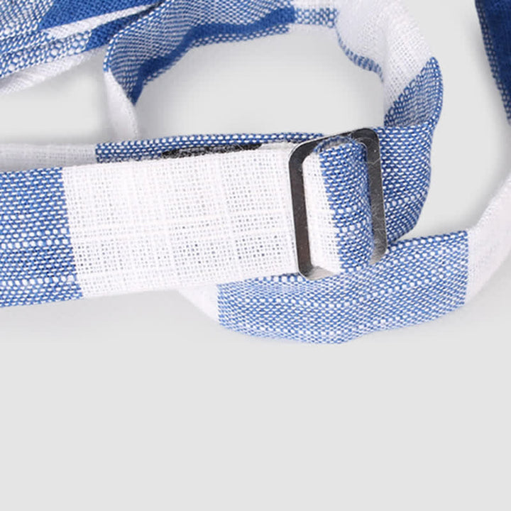 Papillon casual classico a righe in cotone a quadri da uomo - image 6