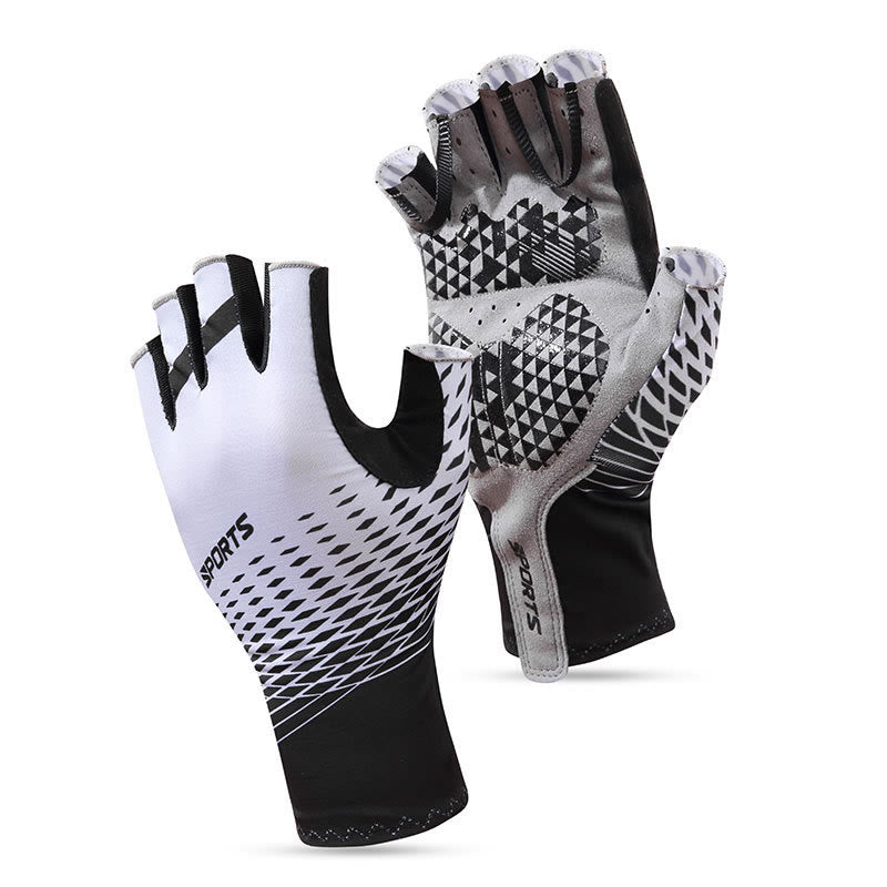 Guanti sportivi antiscivolo traspiranti senza dita - Bianco - XXL - image 0